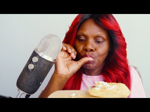 ASMR Eating Cherry Pie Treat Sounds