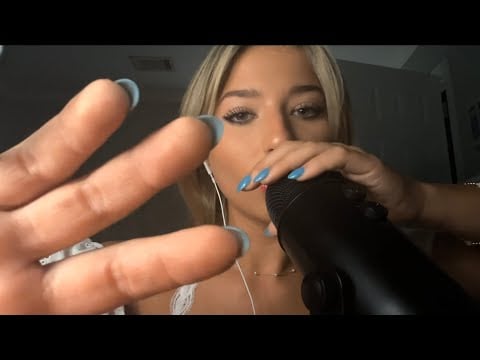 ASMR 1 MINUTE FAST & AGGRESSIVE MOUTH SOUNDS + HAND MOVEMENTS 