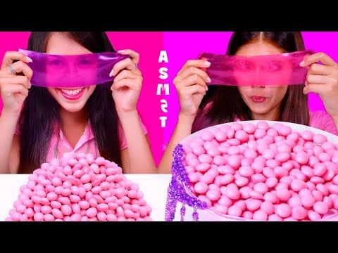 🍧 One Color Food Challenge: Asmr Pink Candy Party Best Compilation
