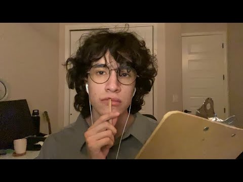 ASMR interviewing you
