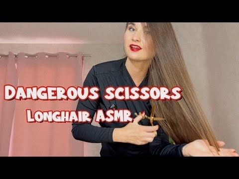 Dangerous Scissors & Metal Hair Comb ASMR ✂️ Sensual Long Hair Sounds Before Bed