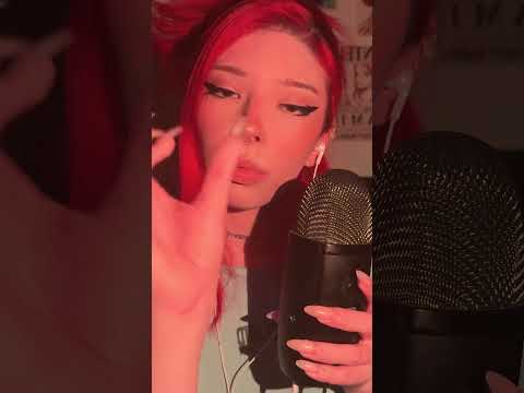 spit painting wet mouthsounds & visuals ASMR SHORT video! #spitpainting #egirl #gamergirl