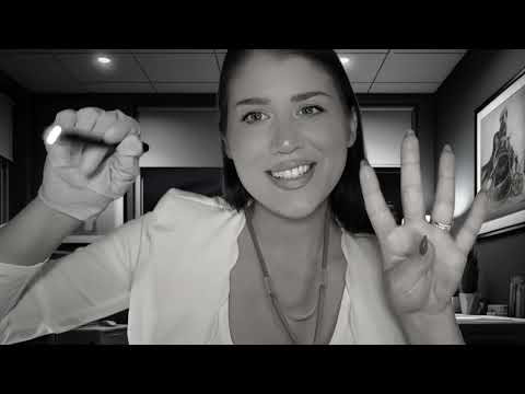 ASMR | Cranial Nerve Exam (Medical Roleplay) B/W