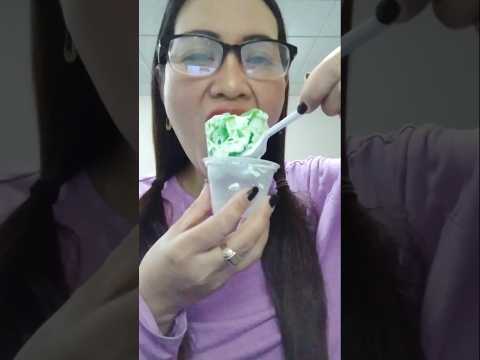 ONE TIME BITE GREEN JELL-O #everyone #mukbang #shortsfeed #eating #challenge #onebite