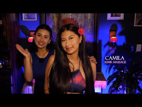 CAMILA 💙🩷 ASMR MASSAGE -  Relax your body and mind with tickly sounds