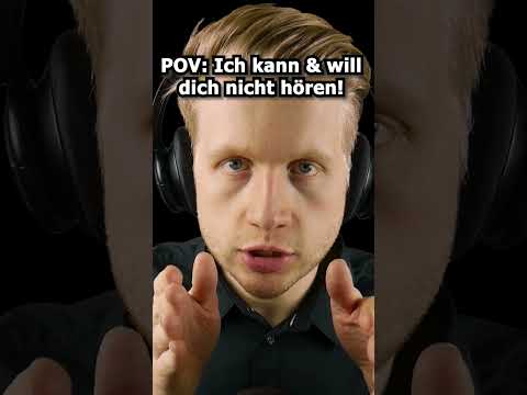 ASMR - POV: Ich kann & will dich nicht hören!! #shorts #asmr #roleplay #deutscheasmr