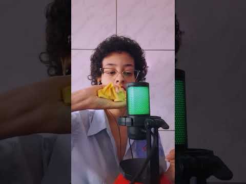 ASMR - SOM DE LUVA NO MICROFONE | #asmr #asmrshorts