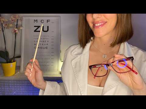 ASMR FRANÇAIS 👁️ ROLEPLAY OPHTALMOLOGUE  👓 Examen des yeux COMPLET 🕶️ Eye exam ophtalmologist rp 😴