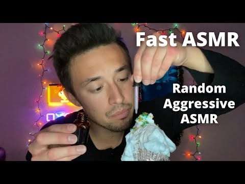 Fast Random ASMR | Shaving Cream, Pop Rocks, Fork, Plucking, and Basketball