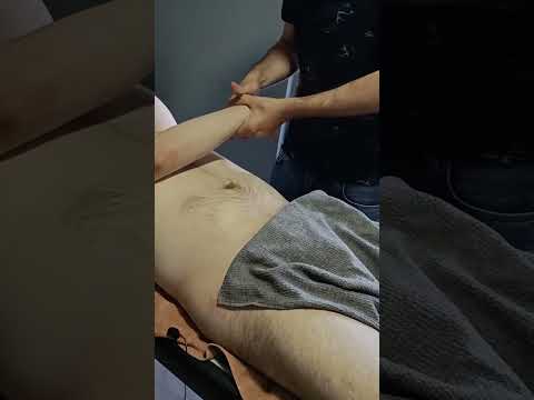 RELAXING MASSAGE TECHNIQUES FOR CHEST, ARM AND ABDOMINAL MUSCLES #satisfying #relaxing #asmr #shorts