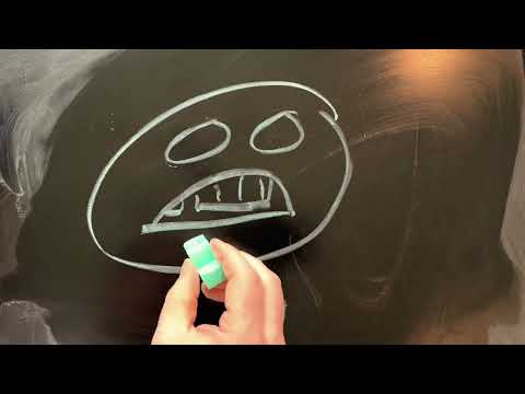 ASMR | Drawing on a Chalk board