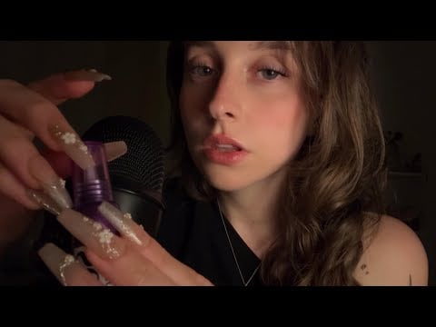 ASMR for people who LOVE mouth sounds + tapping combo