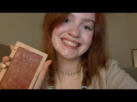 ASMR learning greek on a wax tablet (somehow)