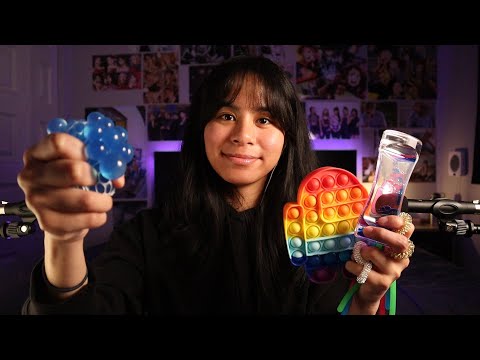 ASMR with fidget toys and sensory items