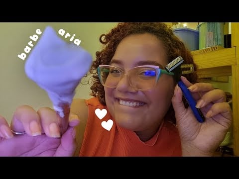 ASMR NAMORADA FAZENDO SUA BARBA 🩷✨