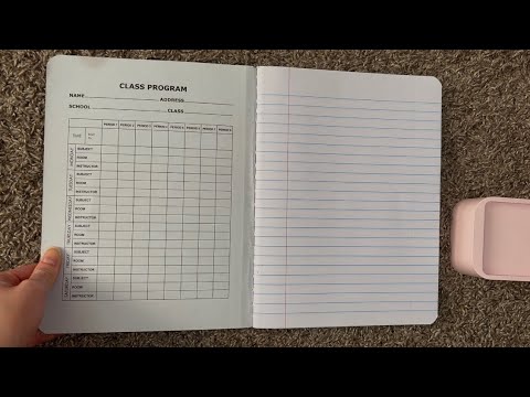 ASMR Flipping Through A Composition Book