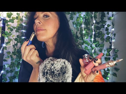 ASMR- Tiny Temu Haul & Lip Gloss/Stick Try On 💄💋