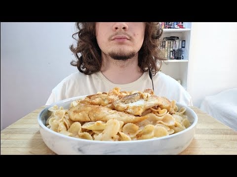 ASMR MAKARNA & KIZARMIŞ TAVUK MUKBANG 🍗 ASMR MUKBANG | TÜRKÇE ASMR
