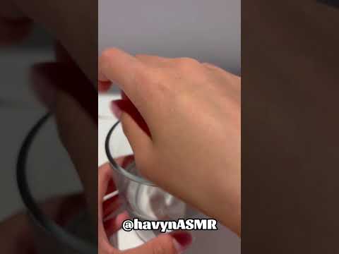 Glass Cup ASMR 🎧 Tape, Taps & Water Pouring (Super Tingly) #asmr#notalkingasmr#glassasmr#waterasmr