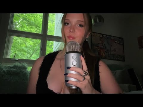 asmr whispers on every mic setting