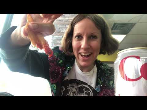 ASMR eating hamburger fries coke hang out :)