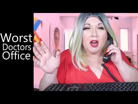 ASMR Worst Doctors Office | Gum Chewing, Southern Accent, Typing, Office Phone, Rude Receptionist RP