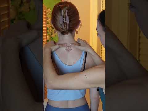 Asmr back exam #asmr #asmrsounds #asmrvideo #relaxing #relax #satisfying #satisfyingvideo #tingles