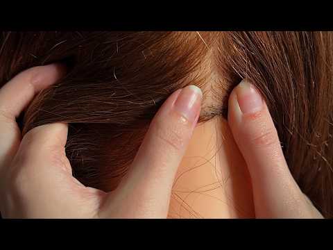 ASMR Back of Class Nape of Your Neck Attention (Drawing, Massage On Your Neck/Hair Parting)