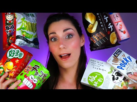 Mi Primer ASMR en ESPAÑOL 👄 COMIENDO SNACKS ASIÁTICOS