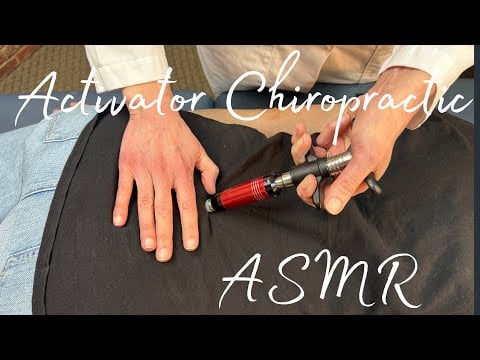 Lumbar Adjustment + Kinesio Taping (Chiropractic ASMR)