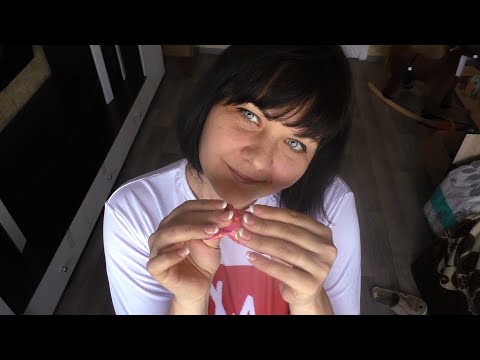 ASMR 100 sweet candy sounds. Triggers for Sleep and relaxing. man makes asmr
