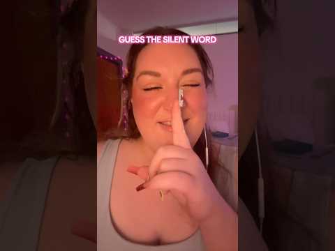 #asmr #guessthesilentword