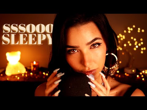 ASMR To Make You SO Sleepy...🌙 (kisses, trigger words, mic brushing, humming...)