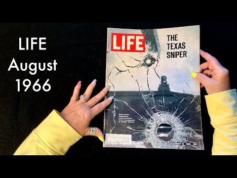 Experience the 60's! Vintage Life Magazine! (Soft Spoken only) Page turning~ASMR