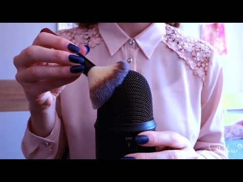 ASMR | Favorite Microphone brushing NO Talking 😴 (Repaired)| different bushing sounds, layered