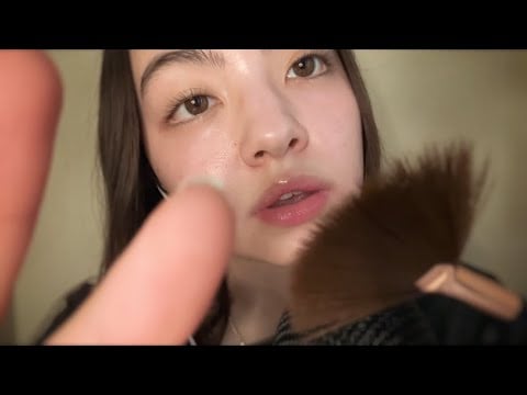 ASMR ~ “go to sleep & relax” w/ mouth sounds & hand movements 