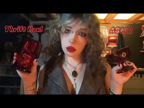 Thrift Store Haul ASMR | Tapping, Scratching, Tracing, Rambling, Whispering