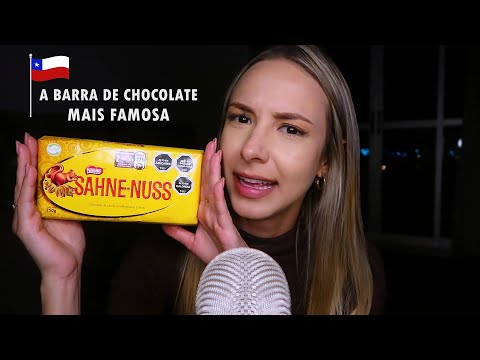ASMR PROVANDO DOCES DO CHILE 🇨🇱 comprei o chocolate mais famoso 🤑