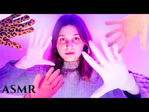 ASMR FRANÇAIS│Je te détends avec des GANTS (Latex, Cotons, Crépitants, de vaisselle etc...) 💤🧤 Pt.1