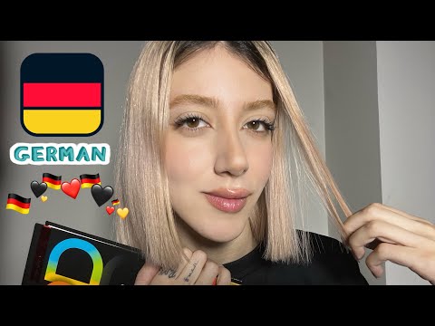 Persian asmr | قبل خواب بهت آلمانی یاد میدم خوابالو شی😜| ای_اس_ام_آر فارسی asmr farsi