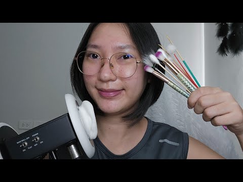 ASMR Ear Cleaning แคะหู ไม้ขนฟู แปรง ไม้เหล็ก คอตตอนบัด เส้นผม กระซิบพูดคุย 3Dio 🦻