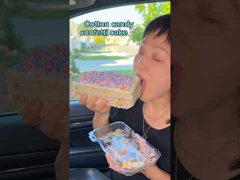 Trying every bar cake flavor for the first time… #food #eating #chocolate