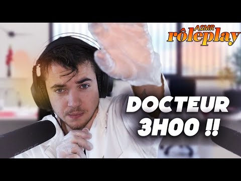 ASMR : Roleplay Docteur 3h00 !  ( médecin , soins du visage , massage intense )