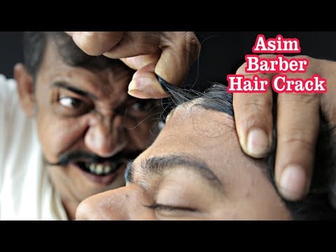 ASMR Asim Barber Hair Cracking Head Massage With Crunchy Neck Cracking | Ear Crack And Spine Crack