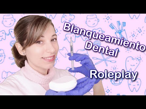 ASMR español . Roleplay Blanqueamiento dental . Dentista . Guantes de latex . Voz baja y susurros