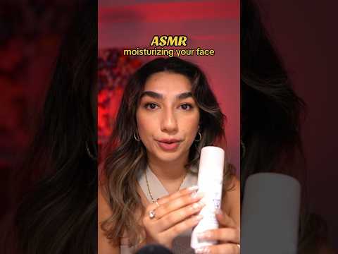 moisturizing your face 💖 #asmr #sleep #asmrpersonalattention