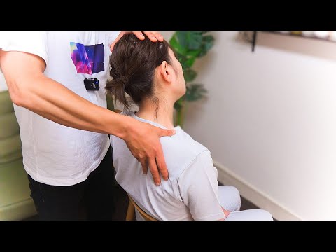【少し会話有り】ASMR 5分間の肩こりクイックマッサージ