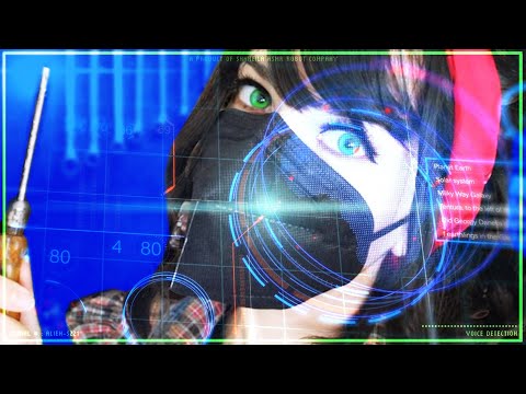 ASMR SCI FI Cranial nerve Exam & Robot Repair 2 🤖 Glitchy Muffled • Eye exam • Aussie Accent