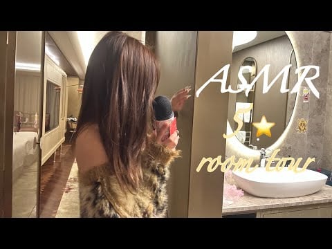 ASMR 5 star ⭐️ hotel room tour in China 🇨🇳 | tapping & scratching 