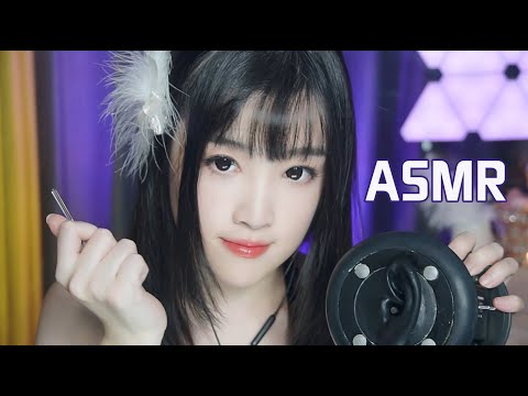 ASMR采耳火燭，耳边睡眠煙花，一秒入睡，視覺觸摸深度睡眠引導